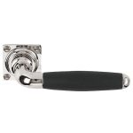 Deurklink Timeless 1932GRV38 glans nikkel/Ebbenhout