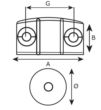 Magneetsnapper hoekmodel Bruin - Afbeelding 2