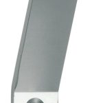 Intersteel Kapstokhaak met verticale schroefgaten aluminium