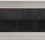 Tochtborstel Timeless F535BI mat nikkel