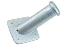 Vlaggenstokhouder Gegoten met achterplaat verzinkt