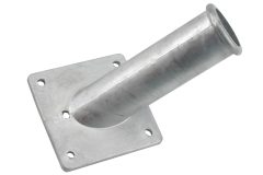 Vlaggenstokhouder met achterplaat Aluminium