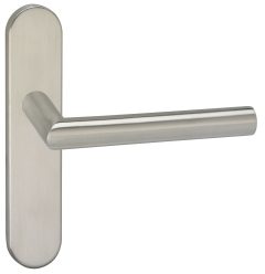 Deurklink Harrow op schild Blind ovaal Verdekt rvs