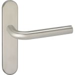 Deurklink Dursley op schild Blind Ovaal Verdekt rvs