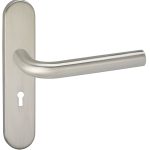 Deurklink Dursley op schild Ovaal SL56 Verdekt rvs