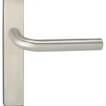 Deurklink Dursley op schild Blind Vierkant Verdekt rvs