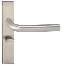 Deurklink Dursley op schild Vierkant WC63 Verdekt rvs