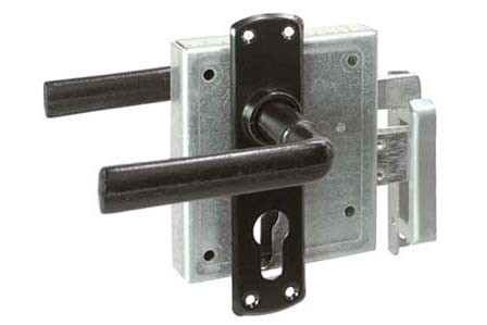 Poortslot Met Beslag zwart