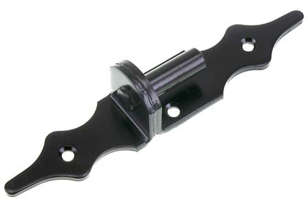 Plaatduim 16 mm zwart