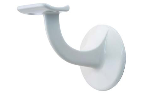 Leuninghouder Blind Hol Aluminium Wit