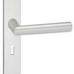 Deurklink London op schild Ovaal SL56 Aluminium