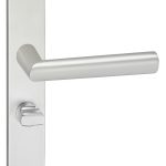Deurklink London op schild Ovaal WC63 Aluminium