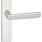 Deurklink London op schild Ovaal Blind Verdekt Aluminium