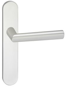 Deurklink London op schild Ovaal Blind Verdekt Aluminium