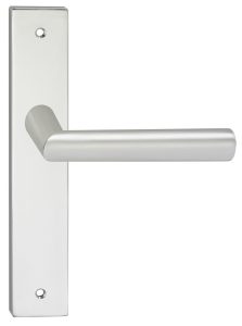 Deurklink London op schild Vierkant Blind Aluminium
