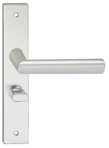 Deurklink London op schild Vierkant WC63 Aluminium