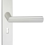 Deurklink London op schild Vierkant SL56 Aluminium