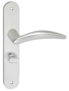 Deurklink Windsor op schild Ovaal WC63 Aluminium
