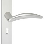 Deurklink Windsor op schild Ovaal SL56 Aluminium
