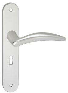 Deurklink Windsor op schild Ovaal SL56 Aluminium