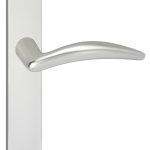 Deurklink Windsor op schild Ovaal Blind Verdekt Aluminium