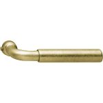 Intersteel enkele deurklink Palma messing getrommeld