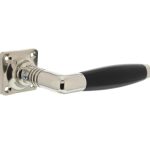 Deurklink Ton 400 nikkel/ebbenhout inclusief rozetten