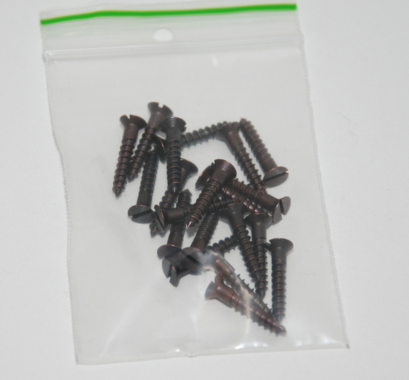 20 stuks schroeven 20 mm zwart - Afbeelding 2