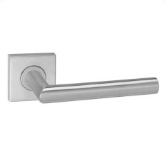 Deurklink Harrow op vierkant rozet rvs