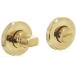 Intersteel wc-sluiting 8mm rond verdekt kunststof messing gelakt