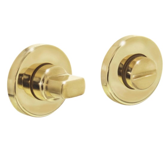 Intersteel wc-sluiting 8mm rond verdekt kunststof messing gelakt