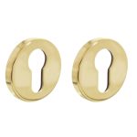 Intersteel cilinderrozetten verdekt ø49x7mm messing gelakt