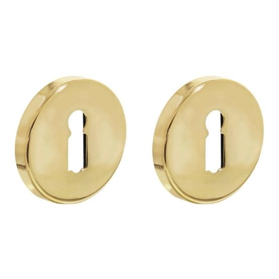 Intersteel sleutelrozetten verdekt ø49x7mm messing gelakt