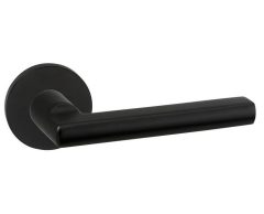 Deurklink Redhill op rozet Aluminium zwart