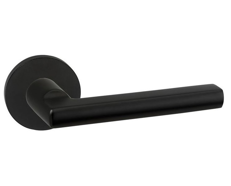 Deurklink Redhill op rozet Aluminium zwart