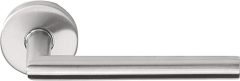 Deurklink BASIC LBII-16 op ronde rozet mat rvs
