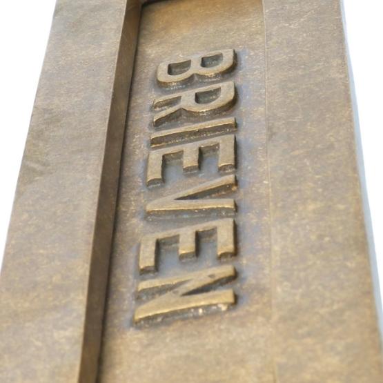 Brievenbus messing antiek - Afbeelding 3