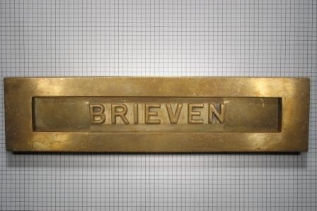 Brievenbus messing antiek - Afbeelding 5