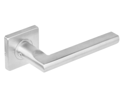 Intersteel deurklink Hoek 90° plat op vierkant rozet rvs