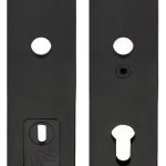 Veiligheidsbeslag PC55 met kerntrek beveiliging SQUARE LSQSM-50KT kruk/kruk SKG3 zwart