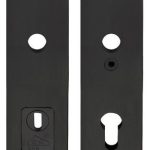 Veiligheidsbeslag PC92 met kerntrek beveiliging SQUARE LSQSM-50KT kruk/kruk SKG3 zwart