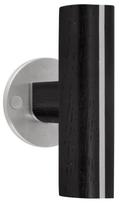 Deurklink PIET BOON PBT22/50 mat rvs/Eikenhout zwart