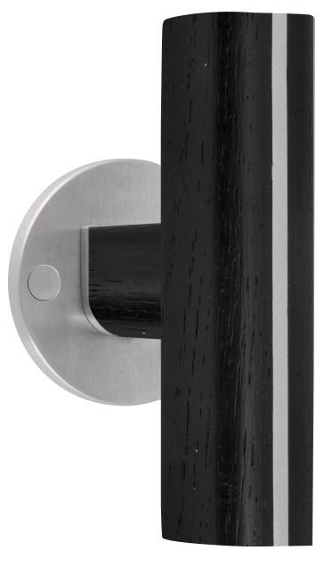 Deurklink PIET BOON PBT22/50 mat rvs/Eikenhout zwart