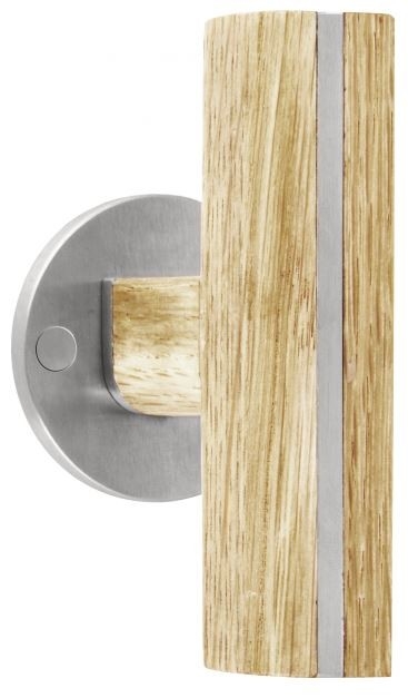 Deurklink PIET BOON PBT22/50 mat rvs/Eikenhout