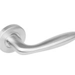 Intersteel deurklink Jupiter op rond rozet rvs