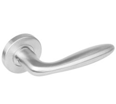 Intersteel deurklink Jupiter op rond rozet rvs