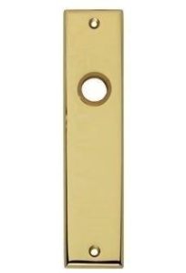 Intersteel Renovatie kortschild blind messing gelakt