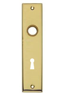 Intersteel Renovatie kortschild SL72 mm messing gelakt