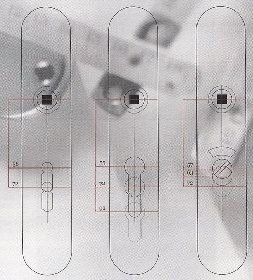Intersteel Renovatie kortschild PC72 mm messing gelakt - Afbeelding 2