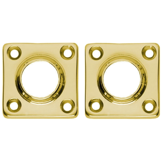 Intersteel rozetten 38x38x5mm messing gelakt